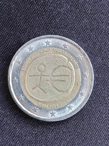 Pièce De 2 Euros Rare, Bonhomme Wwu 1999-2009 Bundesrepublik Deutschland