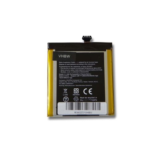 Vhbw Batterie Compatible Avec Asus Padfone 2, A68, A68-1a174ger, A68-1a175ger Smartphone (2050mah, 3,8v, Li-Polymère)