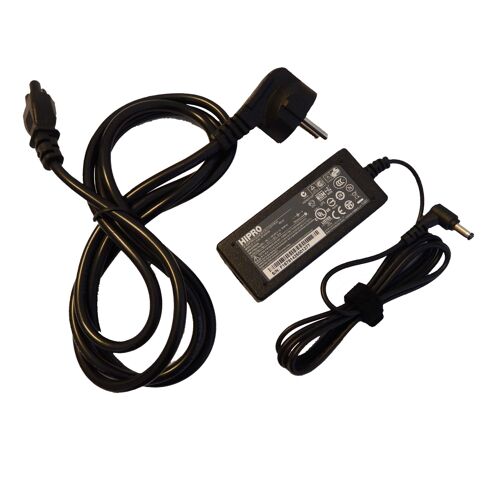 Alimentation d'origine ordinateur Hipro Notebook 30W (19V/1.58A) pour Acer Aspire One AOD250-1842, AOD250-1905, AOD250-1916, AOD250-1924, AOD250-1955