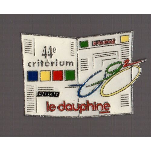Pin's Média / Journal Le Dauphiné (44ème Critérium Cyclisme - Partenariat Fiat)