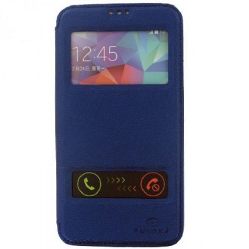 ETUI FOLIO PULOKA SERIE MAGNET AVEC FENETRE  POUR SAMSUNG GALAXY S5 G900 / I9600 BLEU