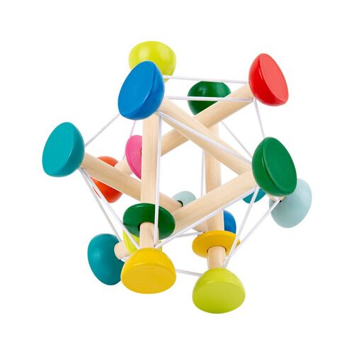 Balle D'éveil En Bois Multicolore, Grasping Activity Toy Hochet Jouet D'activité, Pour Les Tout - Petits 0 3 6 12 Mois