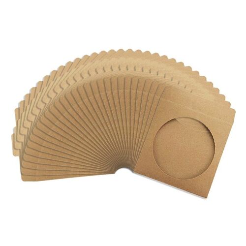 Sacs En Papier Kraft Couramment Utilisés, Organisateur De Disque, Manches 30 Pièces, Support Blu-Ray, Sac En Papier Fin Avec Rabat Transparent