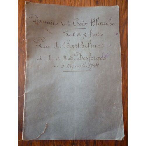 Document:Bail À Demi-Fruits Du 11 Novembre 1905.