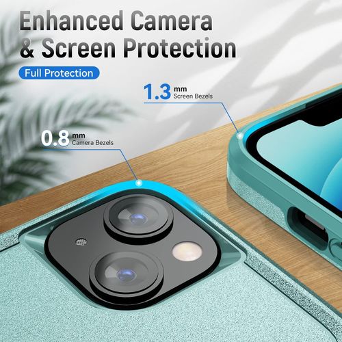 Coque Pour Iphone 14 Plus,Iphone 14 Plus Housse Armure Protection De Antichoc Anti-Rayures Coque Etui Pour Iphone 14 Plus 6.7 Pouces£¿Vert£©