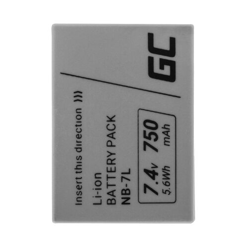 Green Cell® NB-7L NB7L CB-2LZE 315B001 Batterie pour Appareil Photo Canon PowerShot G10 G11 G12 SX30 is CB-2LZ Full Decoded La Batterie de la Plus Haute qualité (Li-ION Cells 750mAh 7.4V)
