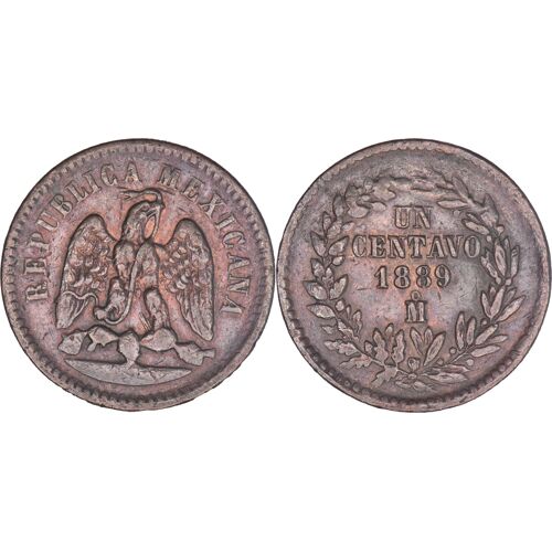Mexique - 1889 - 1 Centavo - Aigle - Mexico - A171