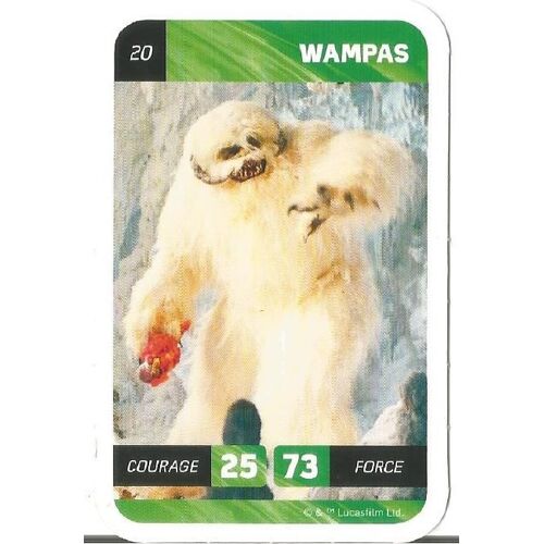 Carte Star-Wars Leclerc 2018 N°20 - Wampas