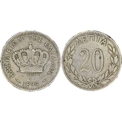 Grece - 1894 - 20 Lepta - George I - 22-222