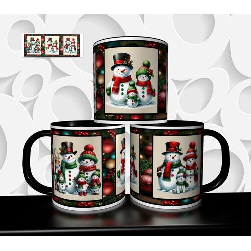 Mug Tasse À Café - Mug De Noel Illustration De Noel Bonhomme De Neige 2892