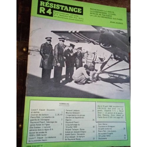 Résistance R4 N° 9 Septembre 1979