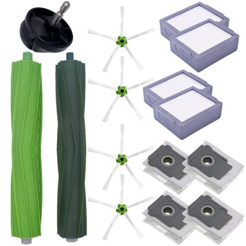 Aspirateur Robot iRobot Roomba i7 E5 E6 série I, remplacement de roue de guidage, sacs anti poussière, brosse latérale à 5 bras, pièces de rechange