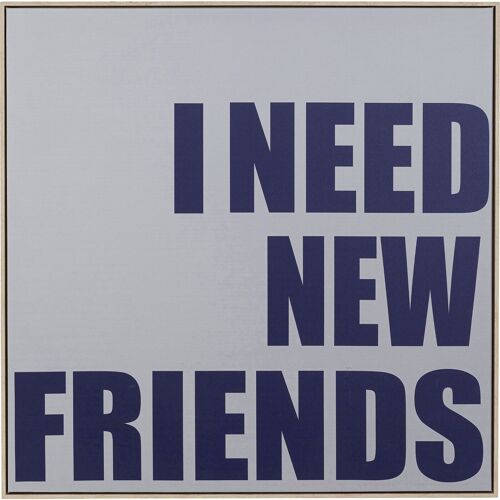 Tableau New Friends 80x80cm Kare Design