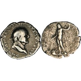 Rome - Denier - Vespasien - 75 Ad - Iovis Cvstos - Jupiter - Argent - Rare - Ric.124a - 22-210