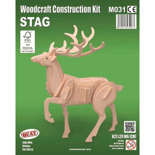 Maquette En Bois - Cerf - Quay-Quay