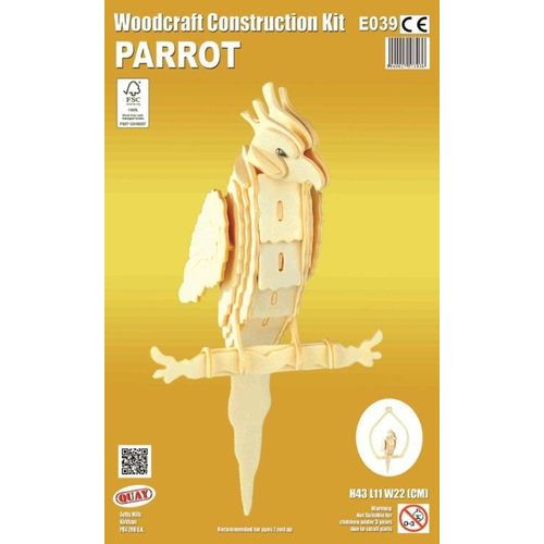 Maquette En Bois - Perroquet - Quay-Quay