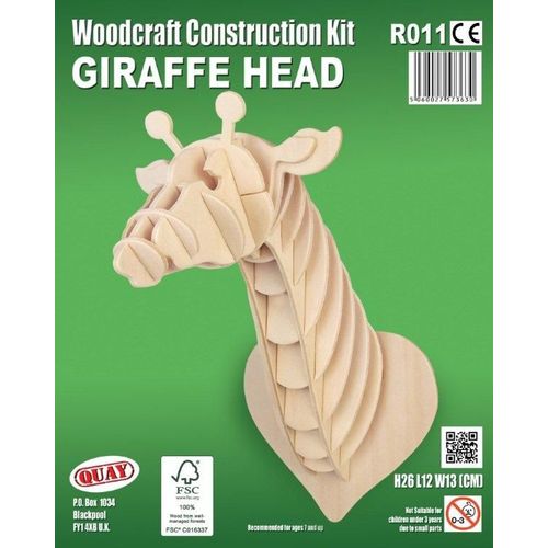 Maquette En Bois - Tête De Girafe - Quay-Quay
