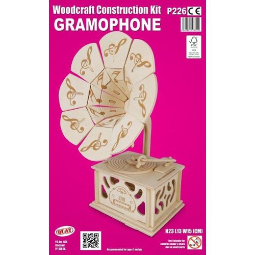 Maquette En Bois - Gramophone - Quay-Quay