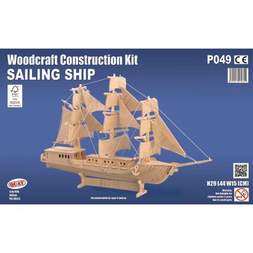 Maquette En Bois - Voilier - Quay-Quay