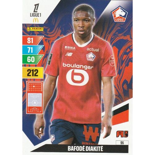 Carte Foot Panini Adrenalyn Xl - N° 95 - Foot 2024 / 2025 - Bafode Diakite - Lille