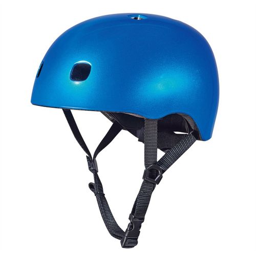 Casque Vlo Et Trottinette Bleu Fonc Brillant Lumire Led Intgre Taille S