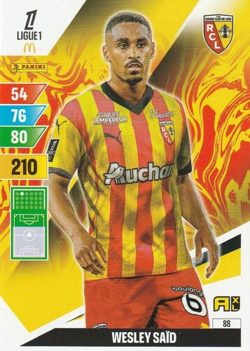 Carte Foot Panini Adrenalyn Xl - N° 88 - Foot 2024 / 2025 - Wesley Said - Lens