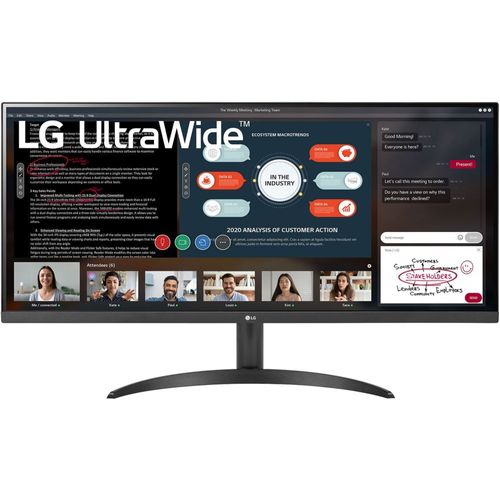 LG 34WP500-B - Écran LED - 34" - 2560 x 1080 UWFHD @ 75 Hz - IPS - 250 cd/m² - 1000:1 - HDR10 - 5 ms - 2xHDMI