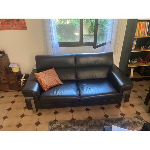 Canapé Cuir Haut De Gamme 2 Places 