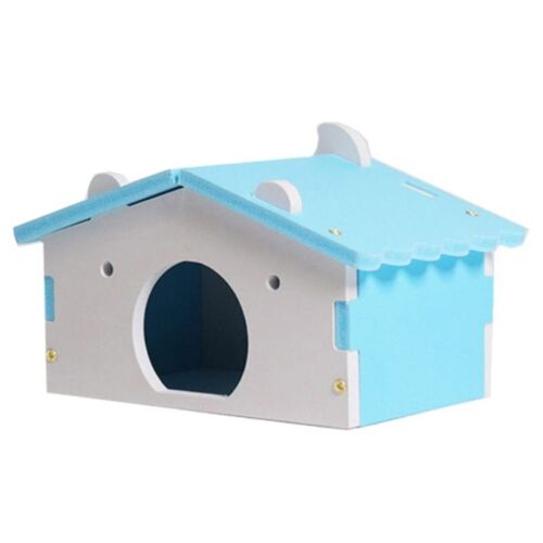 Maison De Hamster, Cage Pour Souris Et Rat, Nid De Hamster Amusant, Villa, Lit En Bois Coloré