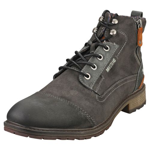 Mustang Lace Up Side Zip Homme Bottes Decontractee Graphite