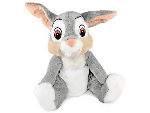 Peluche Lapin Panpan Gris Et Blanc 38 Cm - Doudou Licence Enfant - Disney - Fille - Garcon