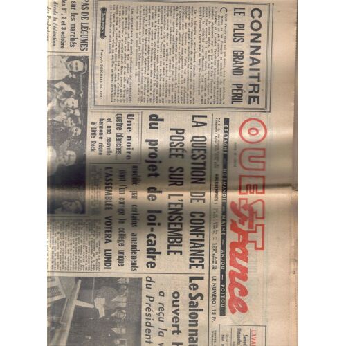 Ouest France 28-29 Septembre 1957