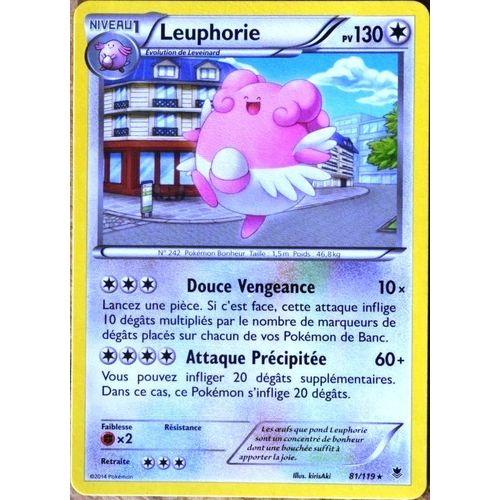 Carte Pokémon 81/119 Leuphorie 130 Pv Rare Xy04 Vigueur Spectrale Neuf Fr