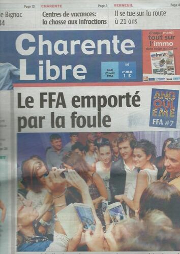 Charente Libre 21645 2014 Festival Film Angouleme Guillaume Canet/Gayet/Luchini/Ribes