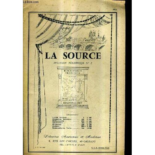 Bulletin Periodique N° 2 1966 - Librairie Ancienne Et Moderne La Source.