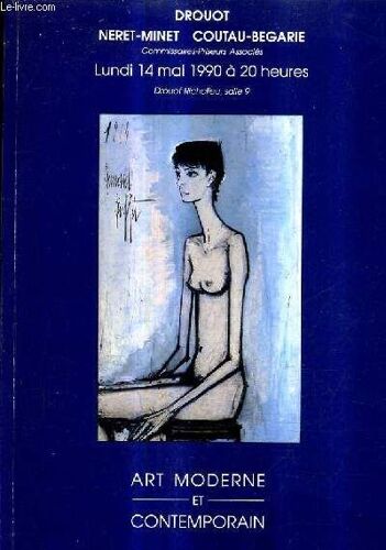 Catalogue De Ventes Aux Encheres - Art Moderne Et Contemporain - Drouot Richelieu Salle 9 - 14 Mai 1990.