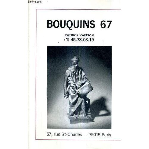 Catalogue : Bouquins 67 Patrick Vaisson.