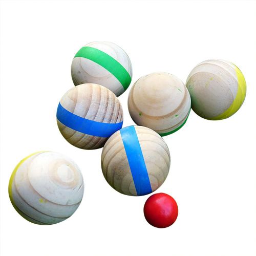 1 Lot De Boules De Petanque En Bois, Puzzle, Décontracté, Amusant, Sports De Loisirs En Plein Air, Pour La Plage Ou Le Jardin
