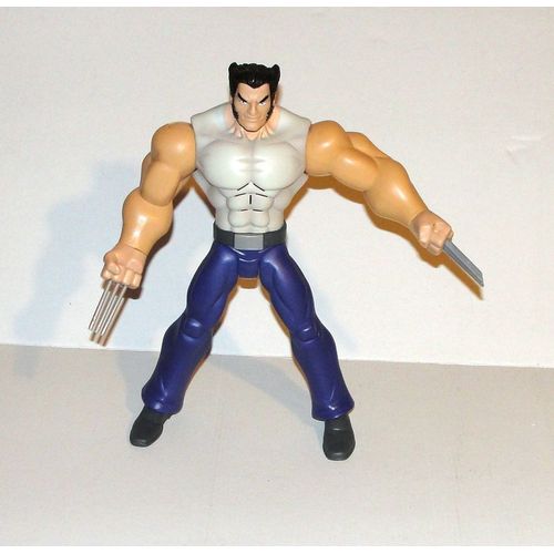 Figurine Wolverine Sonore Articulé Super Heros Marvel Griffes Retractables 27 Cm
