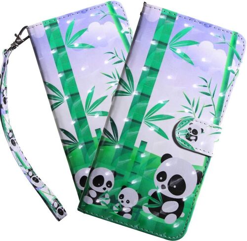 Coque Galaxy A41,Etui Housse Pour Samsung Galaxy A41 Coque 3d Bling Paillette Paillon Pu Cuir Flip Wallet Coquille Couverture Pour Samsung Galaxy A41,Bx Little Panda