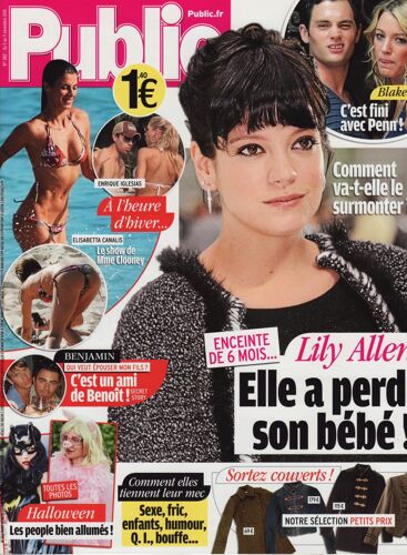 Public / 05-11-2010 N°382 : Lily Allen (2p) - Guillaume Canet (3p) - Grégoire (2p)