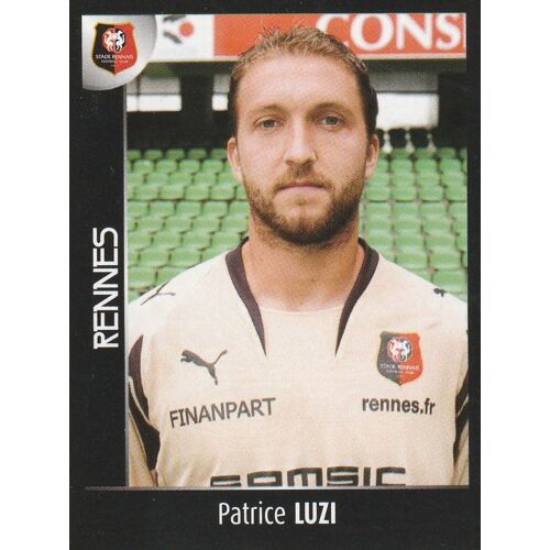 N° 370 - Stickers Image Vignette Panini - Foot 2008 - Patrice Luzi - Rennes - Stade Rennais