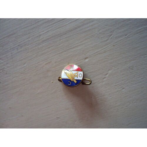 Broche Metal Oiseau Tricolore Uof