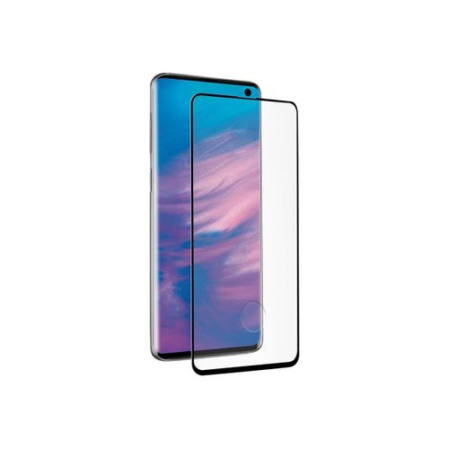 Muvit Flat Tempered Glass - Protection D'écran Pour Téléphone Portable - Verre - Cadre Noir - Pour Samsung Galaxy S10e