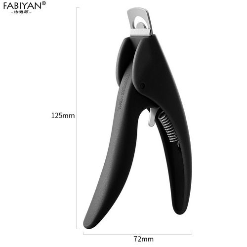 Noir 02 - Faux-Ongles Colorés En Forme De U, Coupe-Bordure, En Acier Inoxydable, Pour Gel Uv, Pour French Manucure 