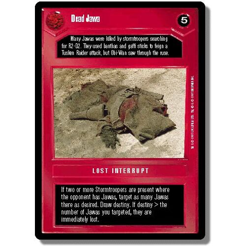 Star Wars Ccg - Premiere- Dead Jawa