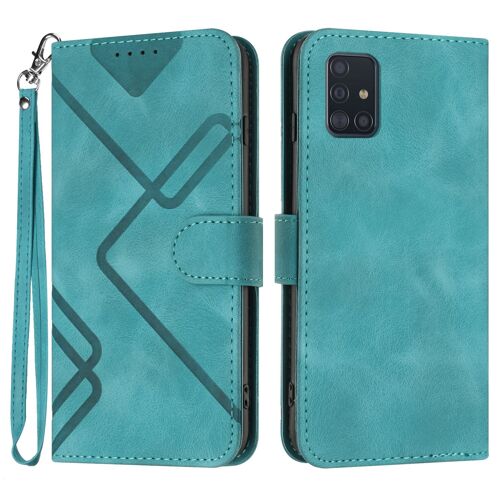 Coque Pour Samsung Galaxy A71 5g,Etui En Cuir Pu Portefeuille Magnétique Coque Pour Samsung Galaxy A71 5g,Antichoc Housse De Protection Avec Fente Carte Und Flip Béquille,Vert