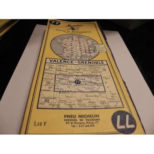 Carte Michelin N° 77 / Valence Grenoble