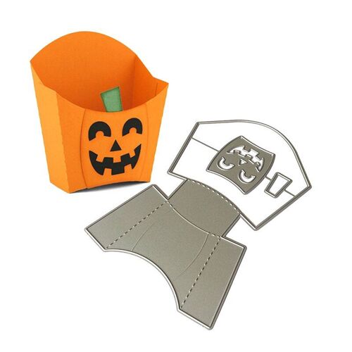 Pochoir Scrapbooking, Matrices De Découpe En Métal, Panier De Citrouille D'halloween, Bricolage, Tampon D'album, Nouveauté 2021