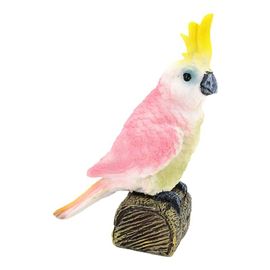 Figurine De Cacatua Pour Enfants, Reproduction De Perroquet Réaliste Interactif En Plastique, Jouet Miniature, Cadeau